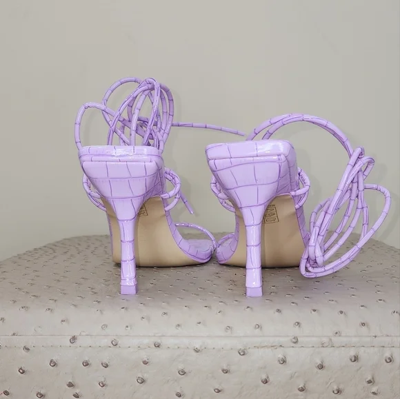 Asos Croc lilac sandals - Picture 5 of 8